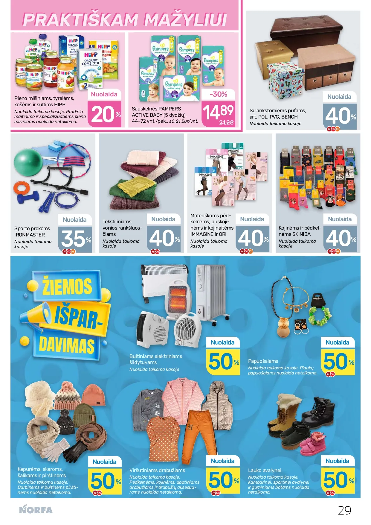 NORFA akcijų ir nuolaidų leidinys Nr. 3 nuo 2026.02.05 iki 2026.02.18 - 29