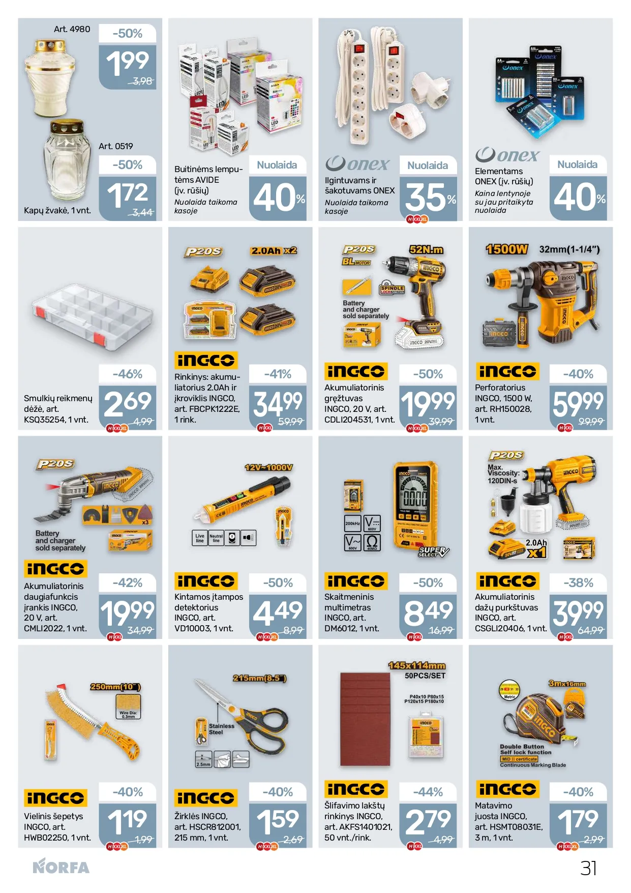 NORFA akcijų ir nuolaidų leidinys Nr. 3 nuo 2026.02.05 iki 2026.02.18 - 31