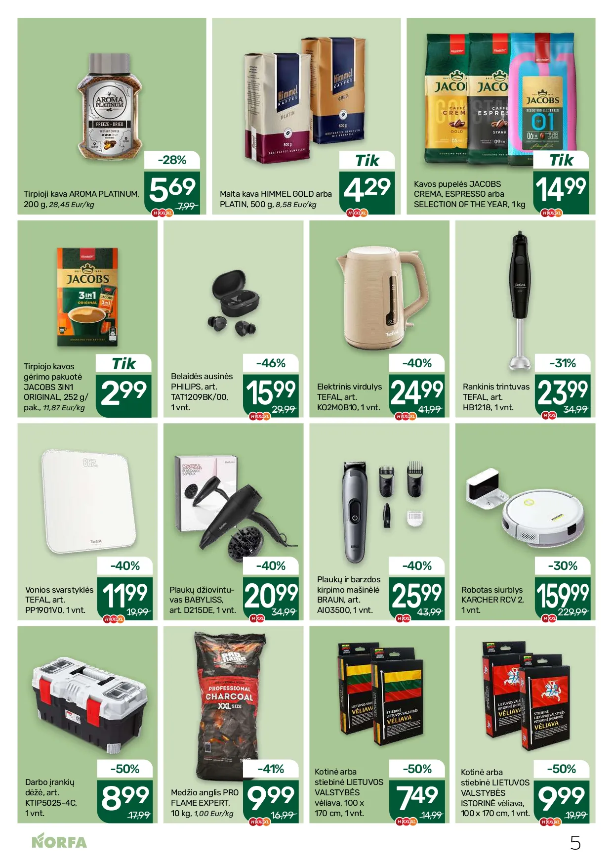 NORFA akcijų ir nuolaidų leidinys Nr. 3 nuo 2026.02.05 iki 2026.02.18 - 5