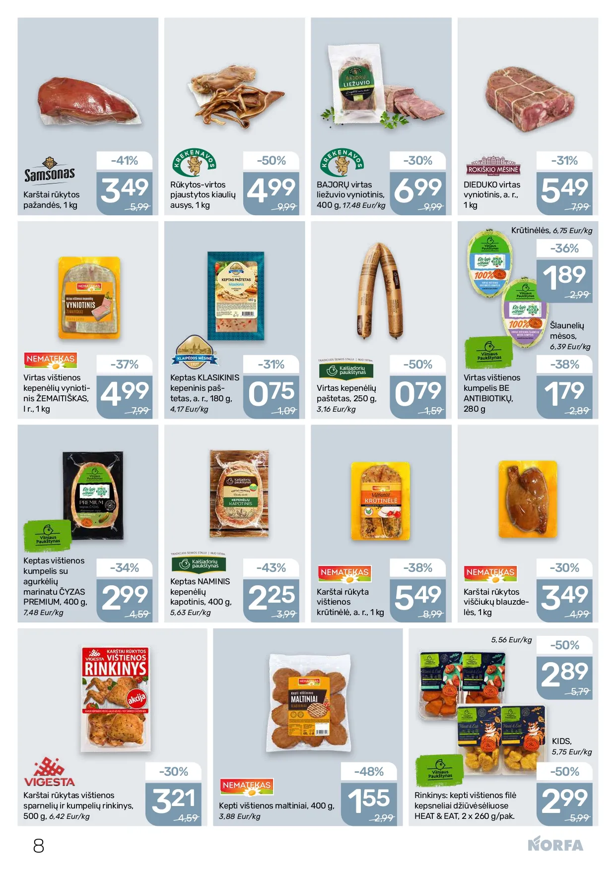 NORFA akcijų ir nuolaidų leidinys Nr. 3 nuo 2026.02.05 iki 2026.02.18 - 8