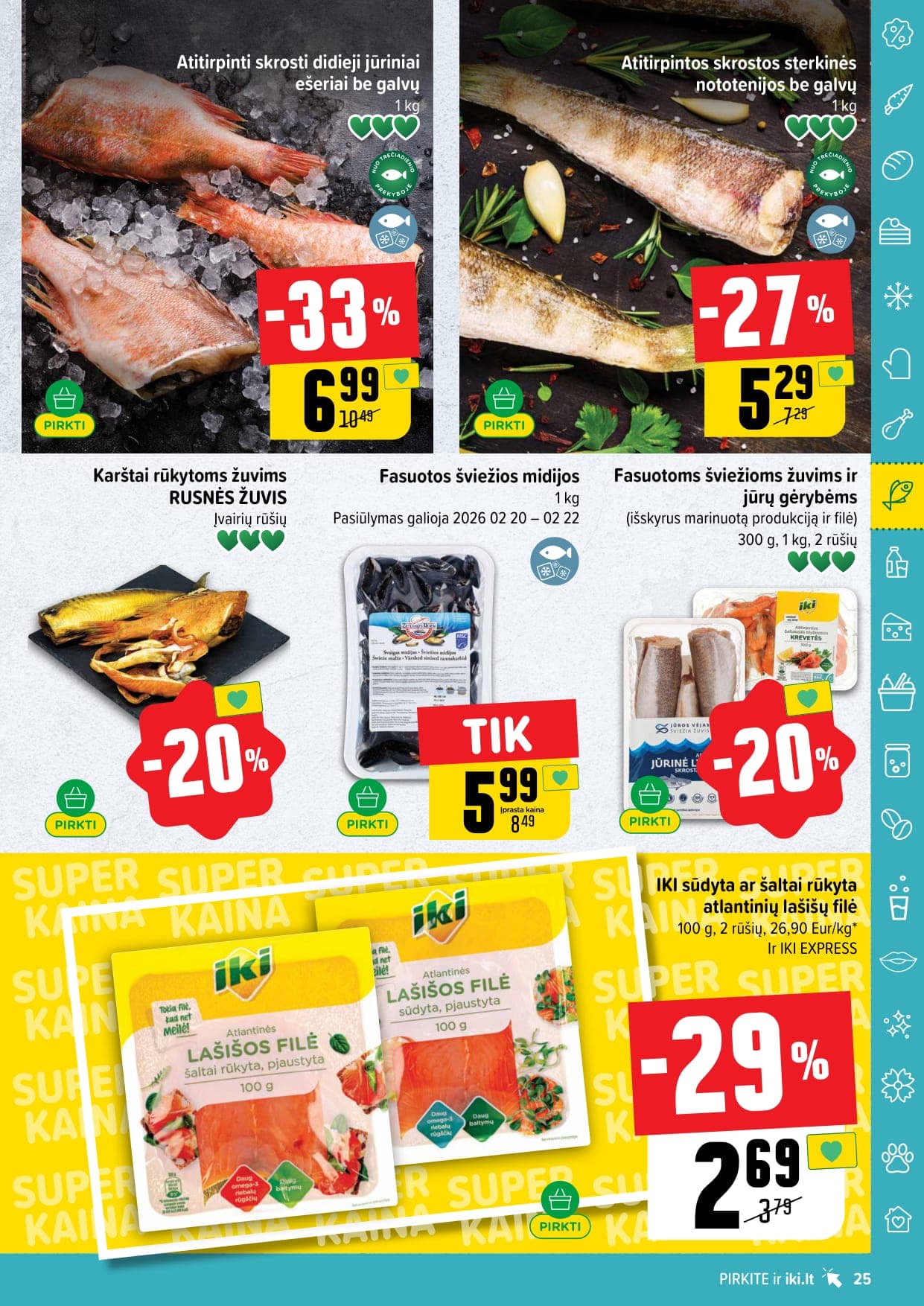 IKI akcijų ir nuolaidų leidinys Nr. 8 nuo 2026.02.16 iki 2026.02.22 - 25