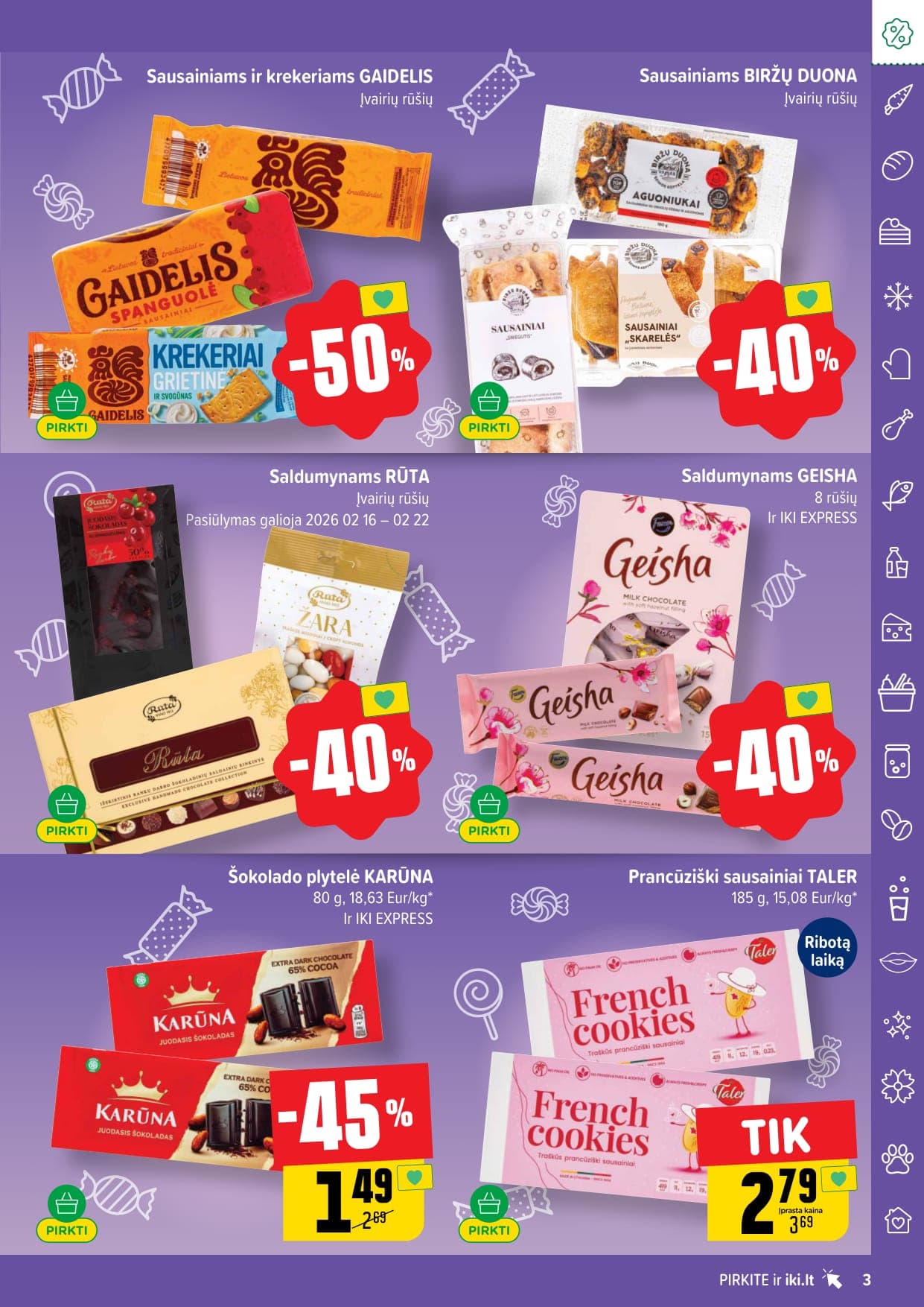 IKI akcijų ir nuolaidų leidinys Nr. 8 nuo 2026.02.16 iki 2026.02.22 - 3