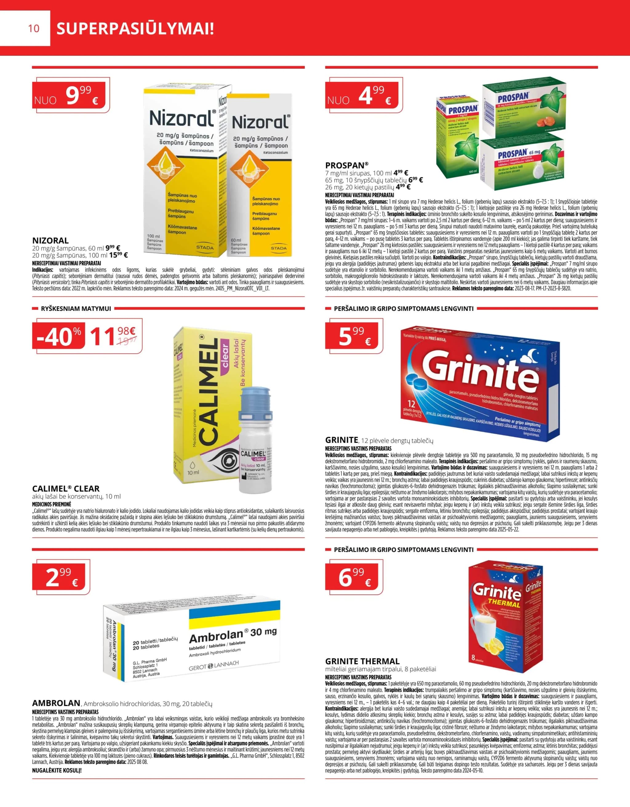 NORFA VAISTINĖ akcijų ir nuolaidų leidinys nuo 2026.01.01 iki 2026.01.31 - 10