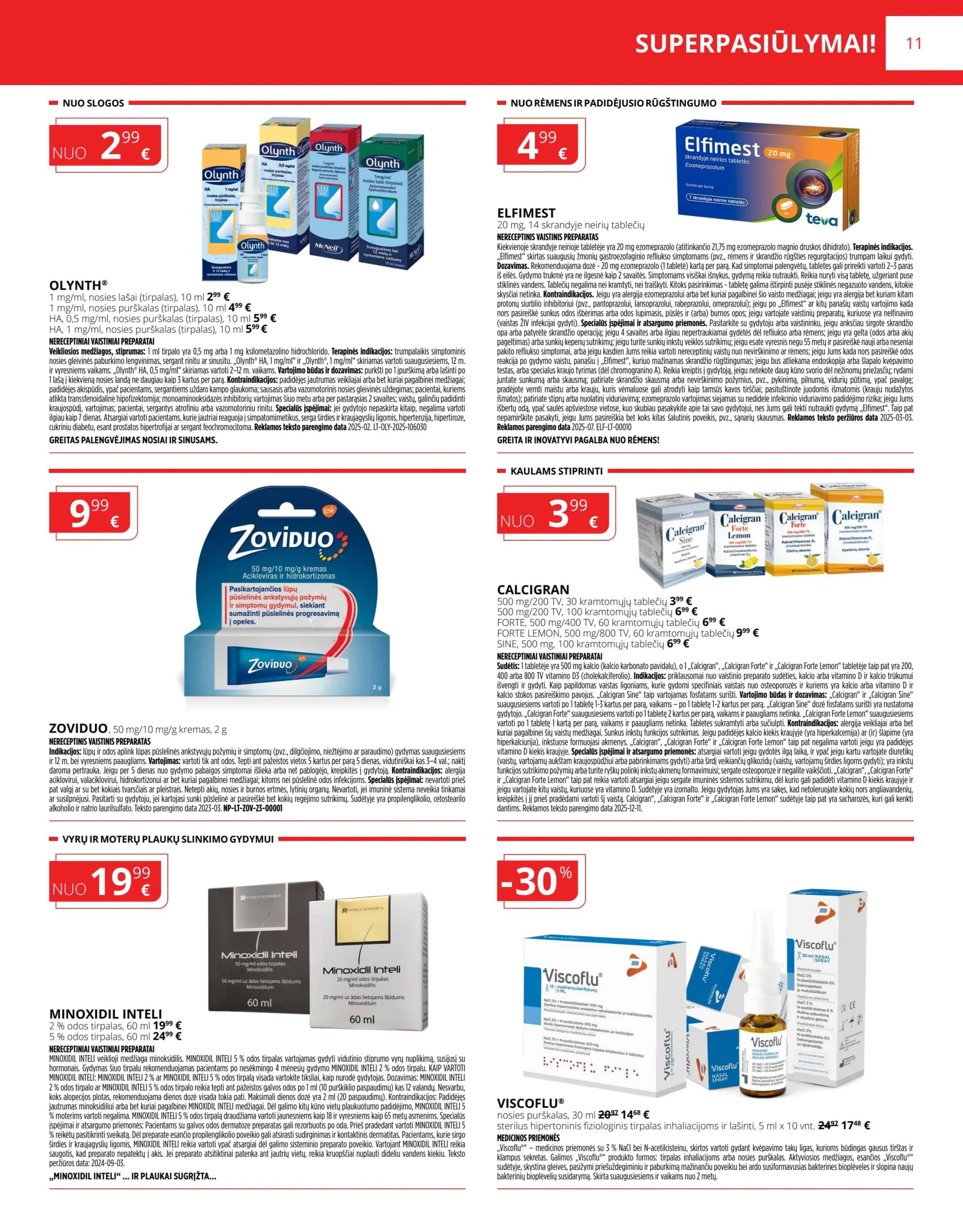 NORFA VAISTINĖ akcijų ir nuolaidų leidinys nuo 2026.01.01 iki 2026.01.31 - 11