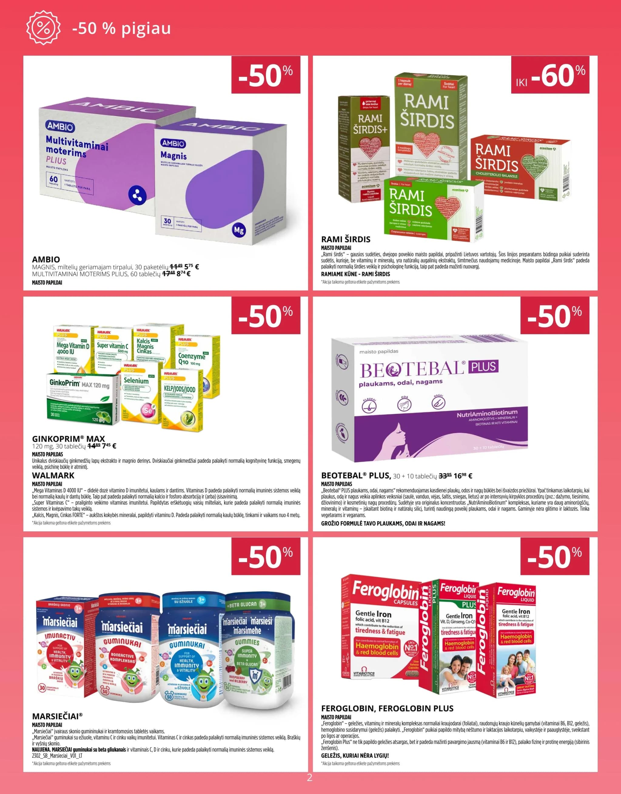 NORFA VAISTINĖ akcijų ir nuolaidų leidinys nuo 2026.01.01 iki 2026.01.31 - 2