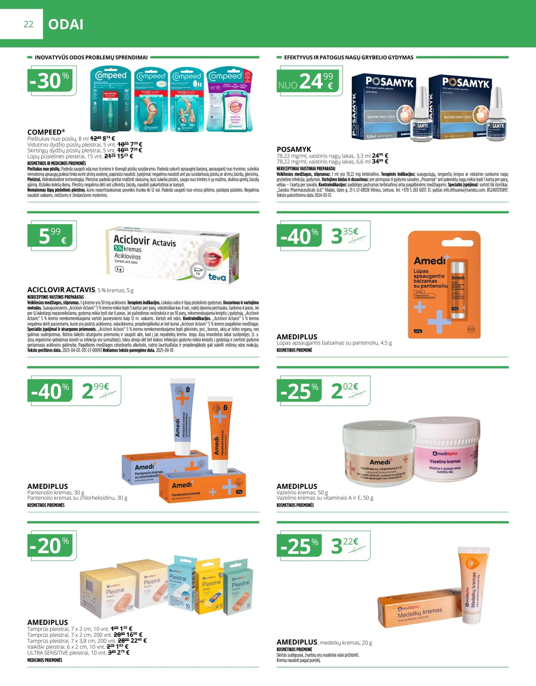 NORFA VAISTINĖ akcijų ir nuolaidų leidinys nuo 2026.01.01 iki 2026.01.31 - 22