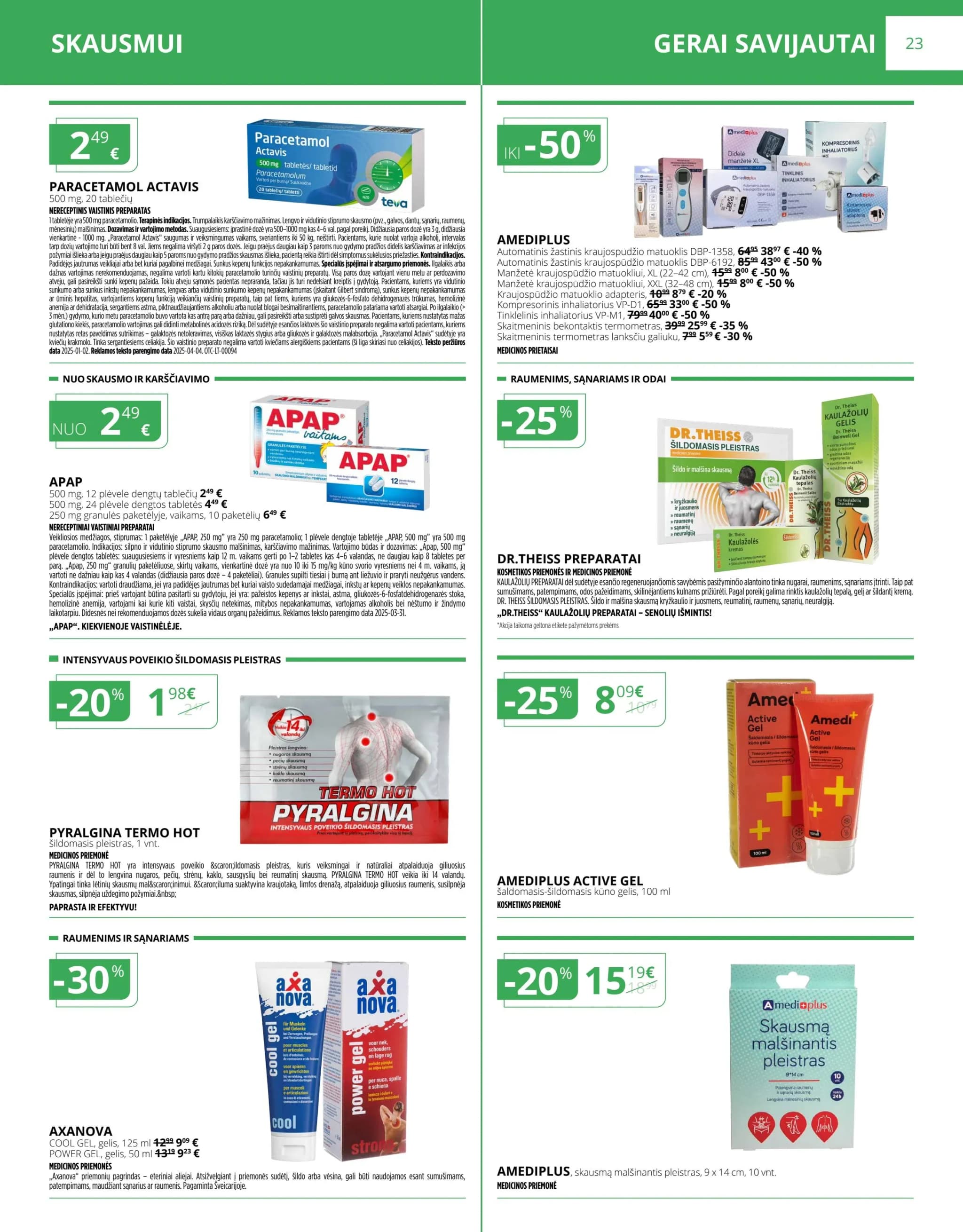 NORFA VAISTINĖ akcijų ir nuolaidų leidinys nuo 2026.01.01 iki 2026.01.31 - 23