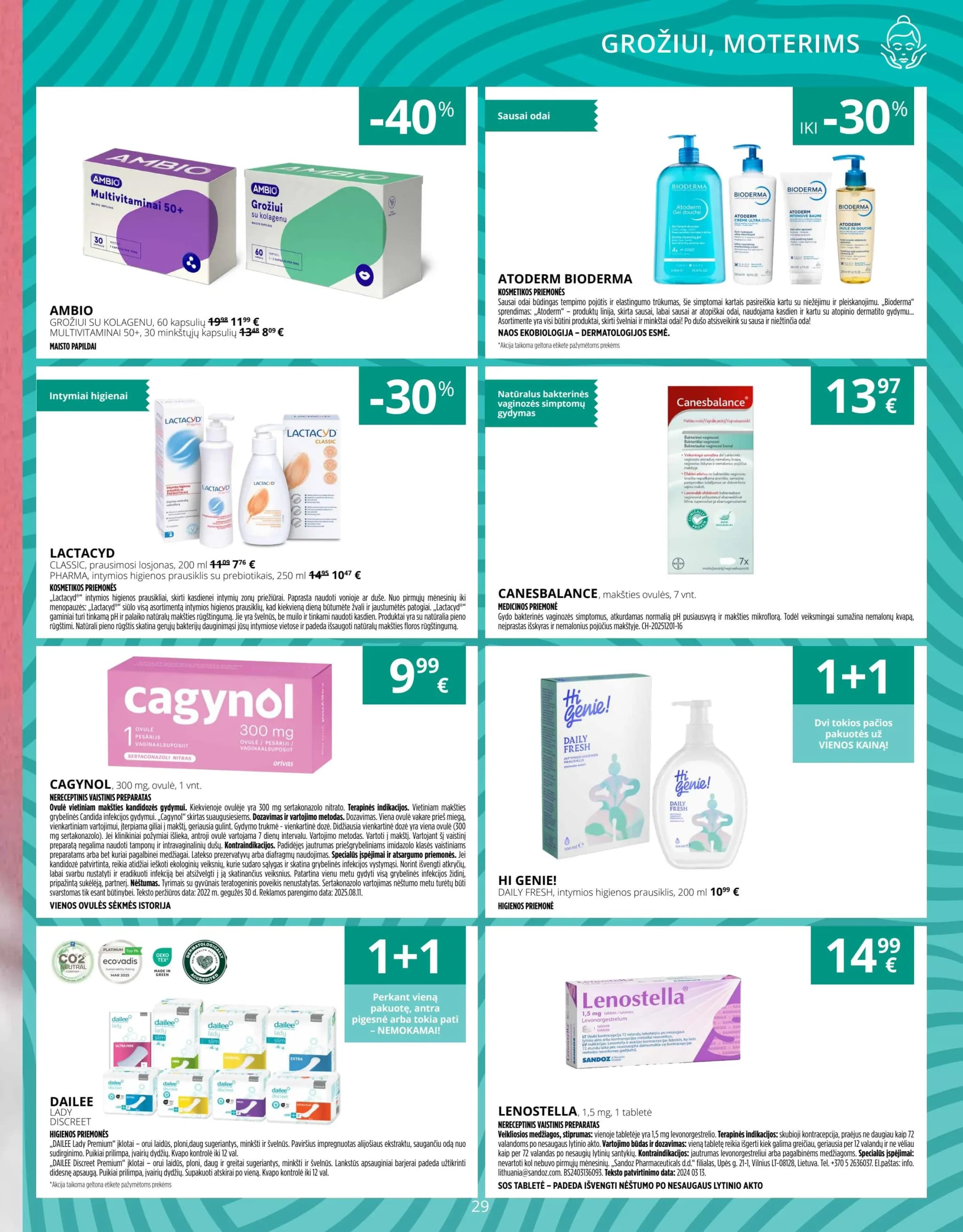 NORFA VAISTINĖ akcijų ir nuolaidų leidinys nuo 2026.01.01 iki 2026.01.31 - 29