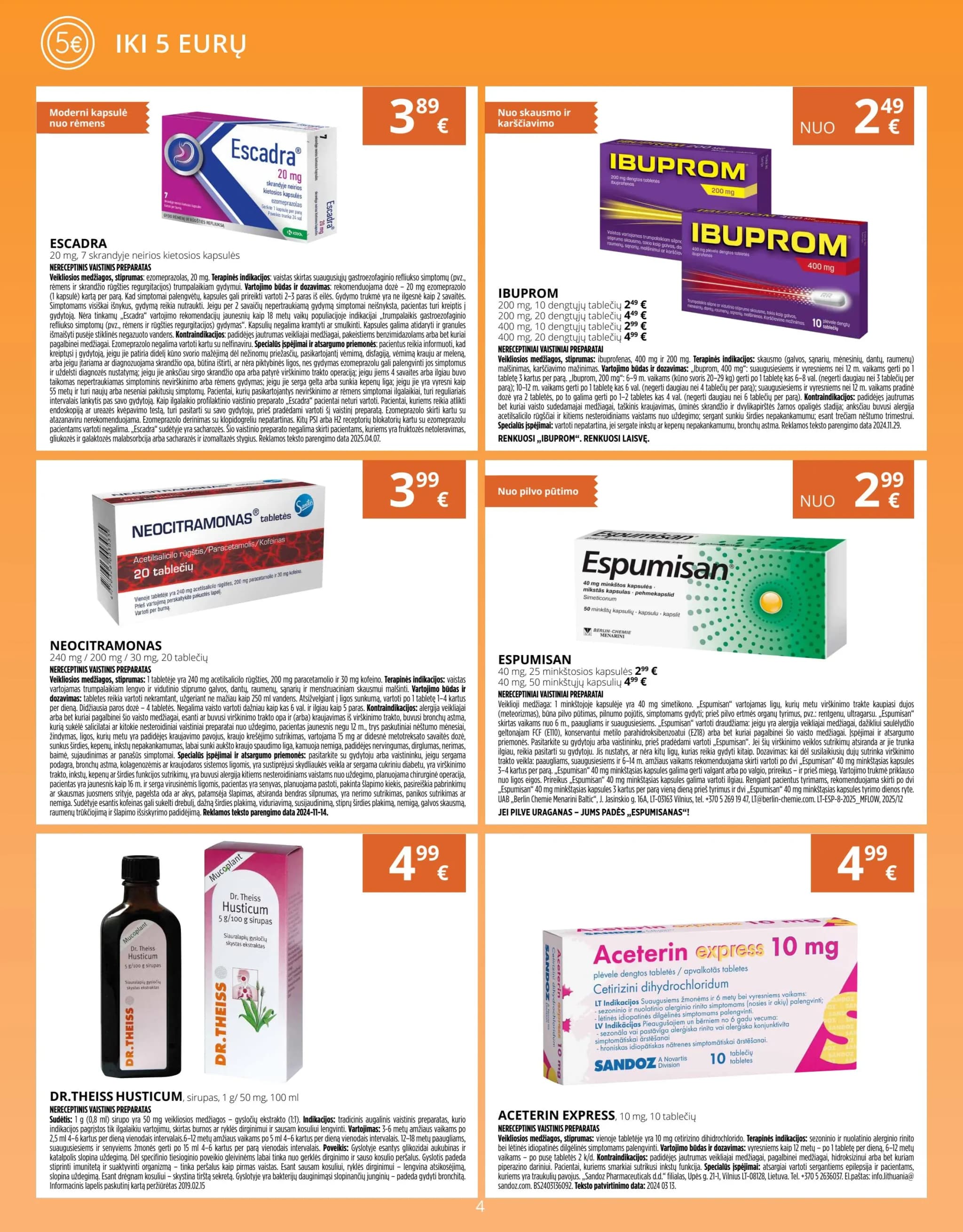 NORFA VAISTINĖ akcijų ir nuolaidų leidinys nuo 2026.01.01 iki 2026.01.31 - 4