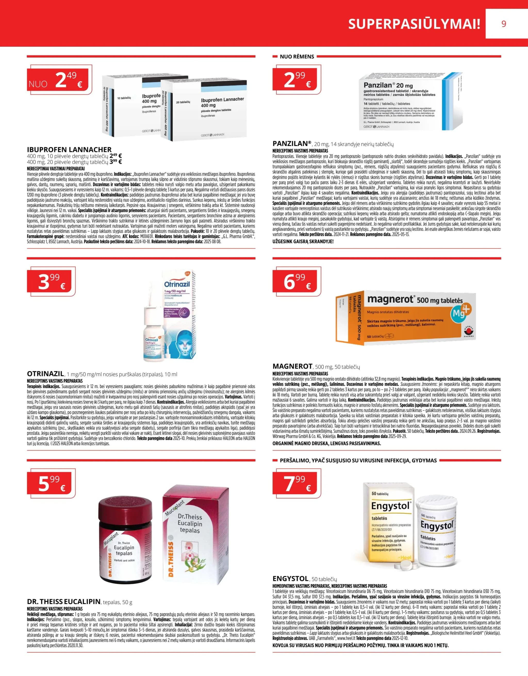 NORFA VAISTINĖ akcijų ir nuolaidų leidinys nuo 2026.01.01 iki 2026.01.31 - 9