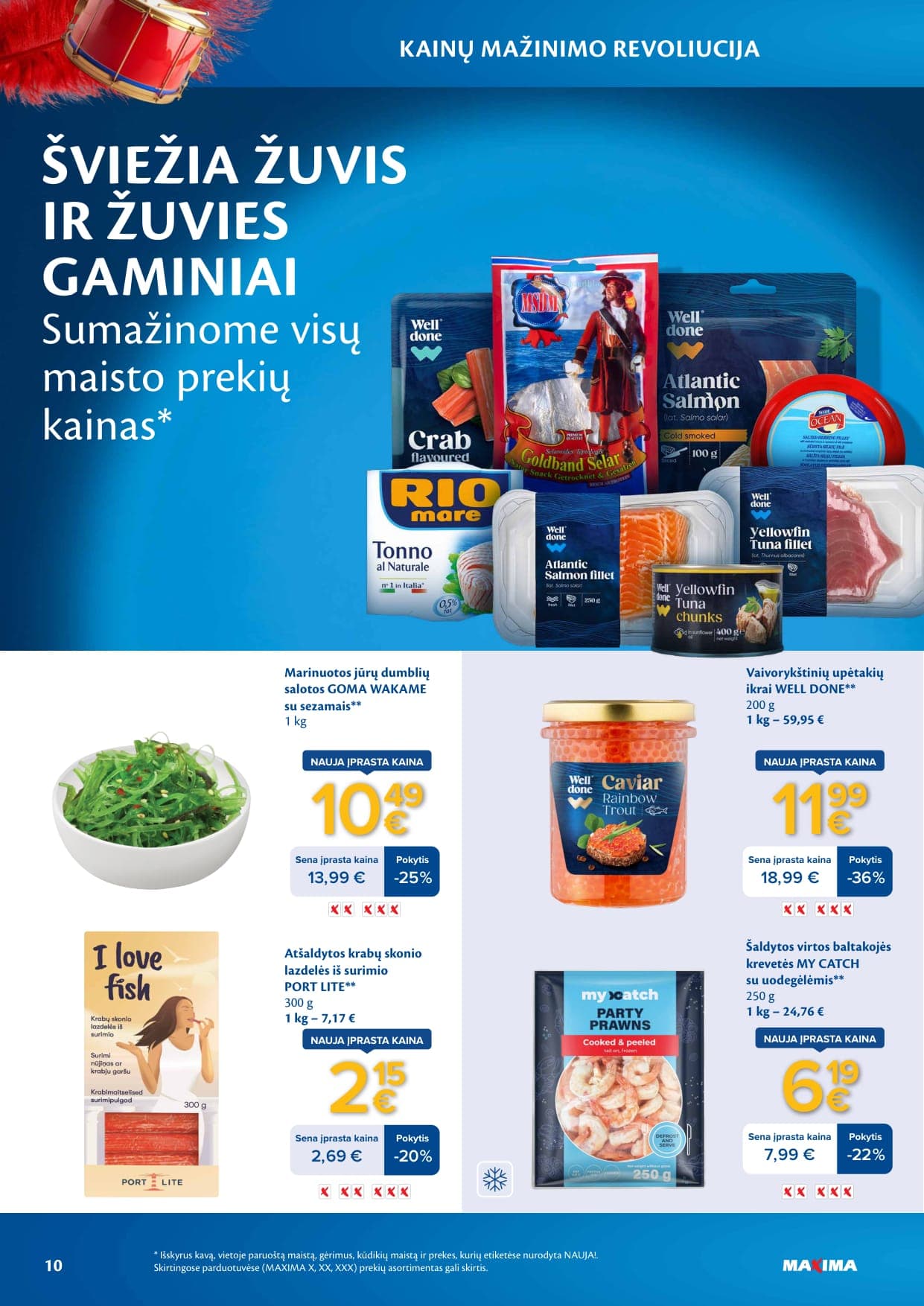 Naujas MAXIMA leidinys "Kainų mažinimo revoliucija" nuo 2026.03.03 iki 2026.04.06 - 10