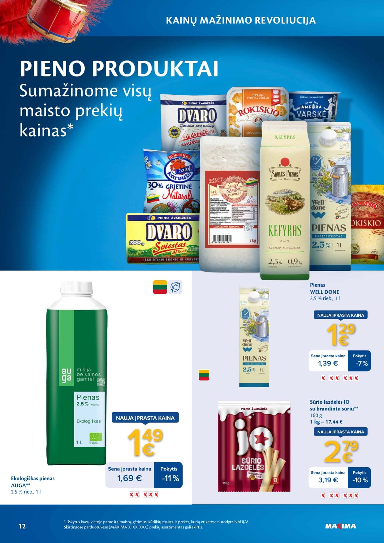 Naujas MAXIMA leidinys "Kainų mažinimo revoliucija" nuo 2026.03.03 iki 2026.04.06 - 12