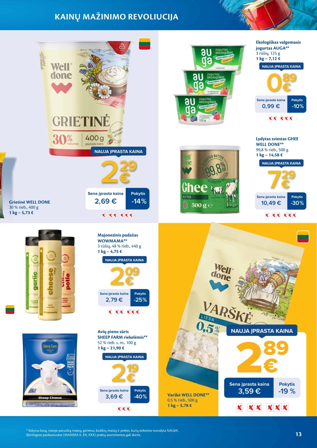 Naujas MAXIMA leidinys "Kainų mažinimo revoliucija" nuo 2026.03.03 iki 2026.04.06 - 13