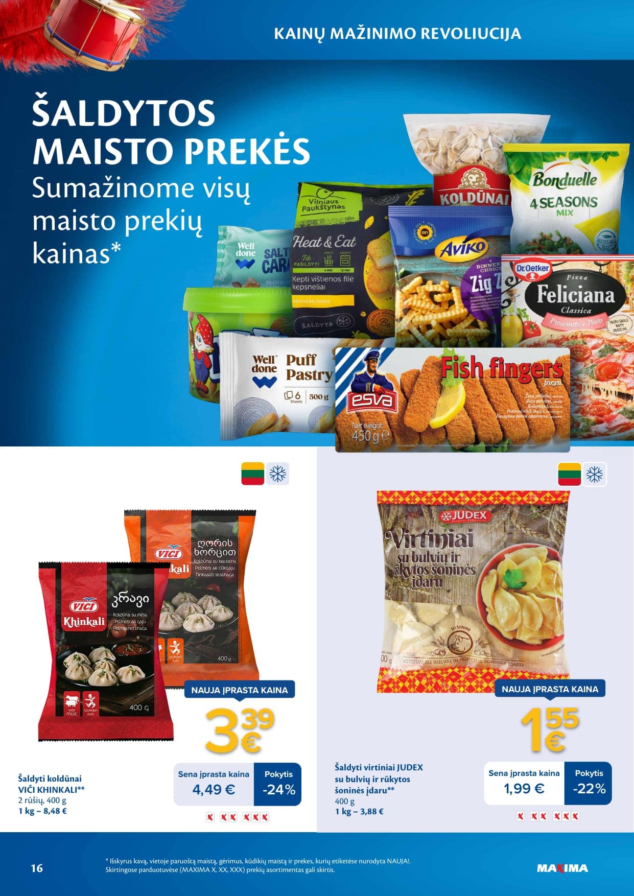 Naujas MAXIMA leidinys "Kainų mažinimo revoliucija" nuo 2026.03.03 iki 2026.04.06 - 16