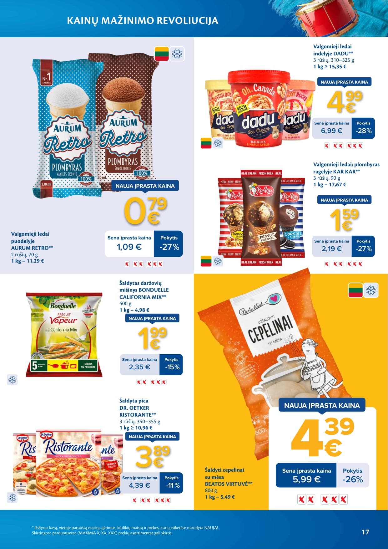 Naujas MAXIMA leidinys "Kainų mažinimo revoliucija" nuo 2026.03.03 iki 2026.04.06 - 17