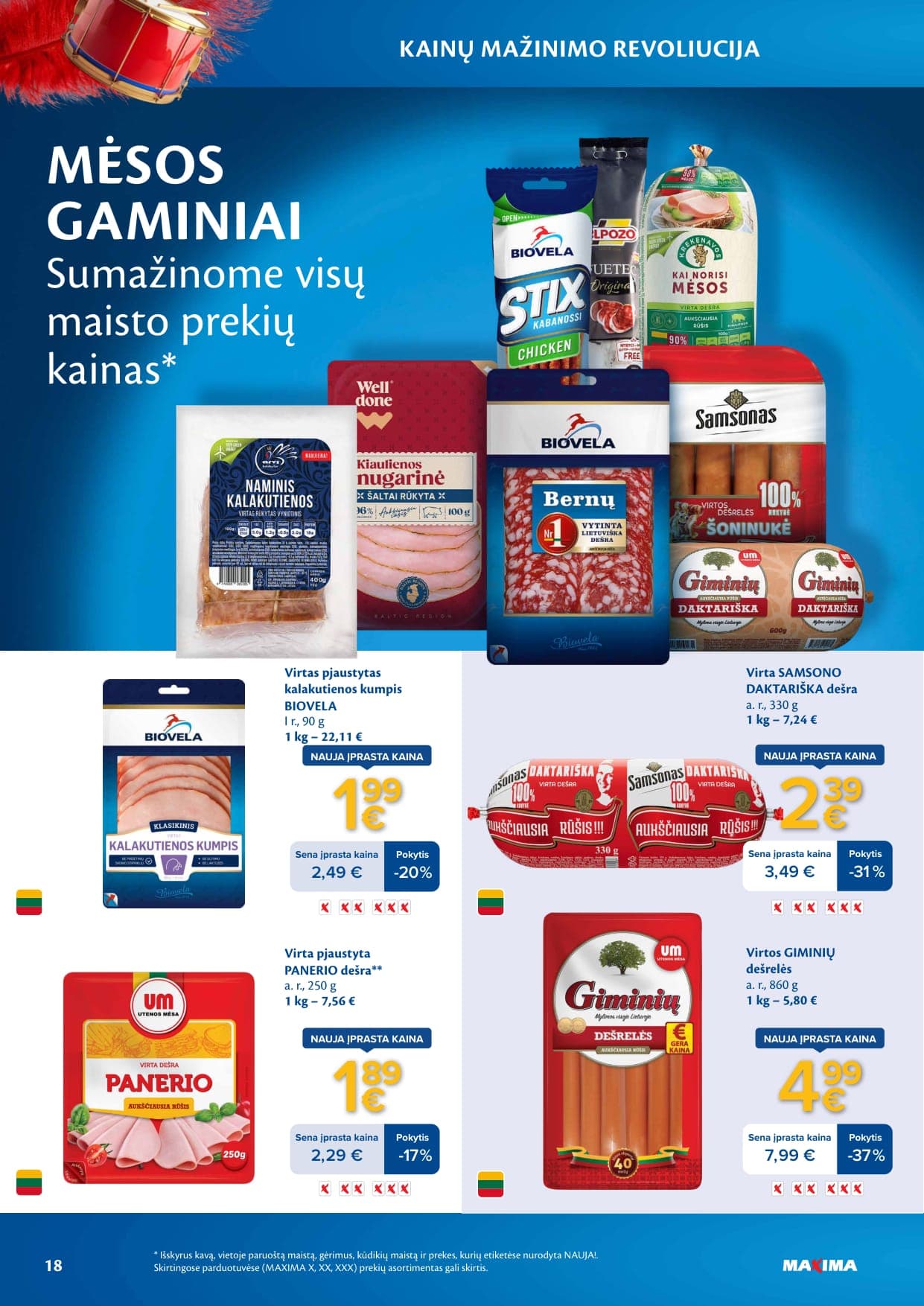 Naujas MAXIMA leidinys "Kainų mažinimo revoliucija" nuo 2026.03.03 iki 2026.04.06 - 18