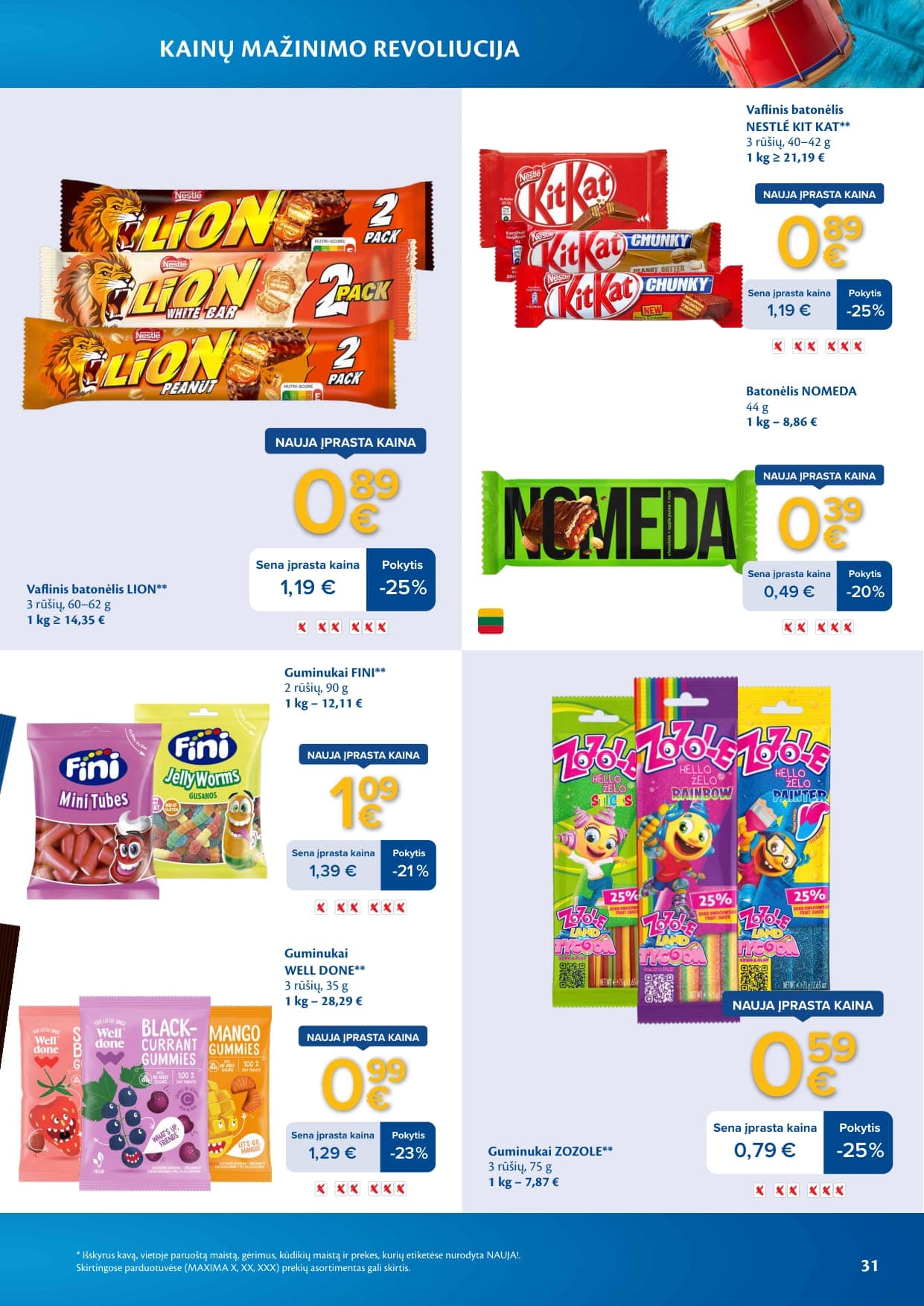 Naujas MAXIMA leidinys "Kainų mažinimo revoliucija" nuo 2026.03.03 iki 2026.04.06 - 31