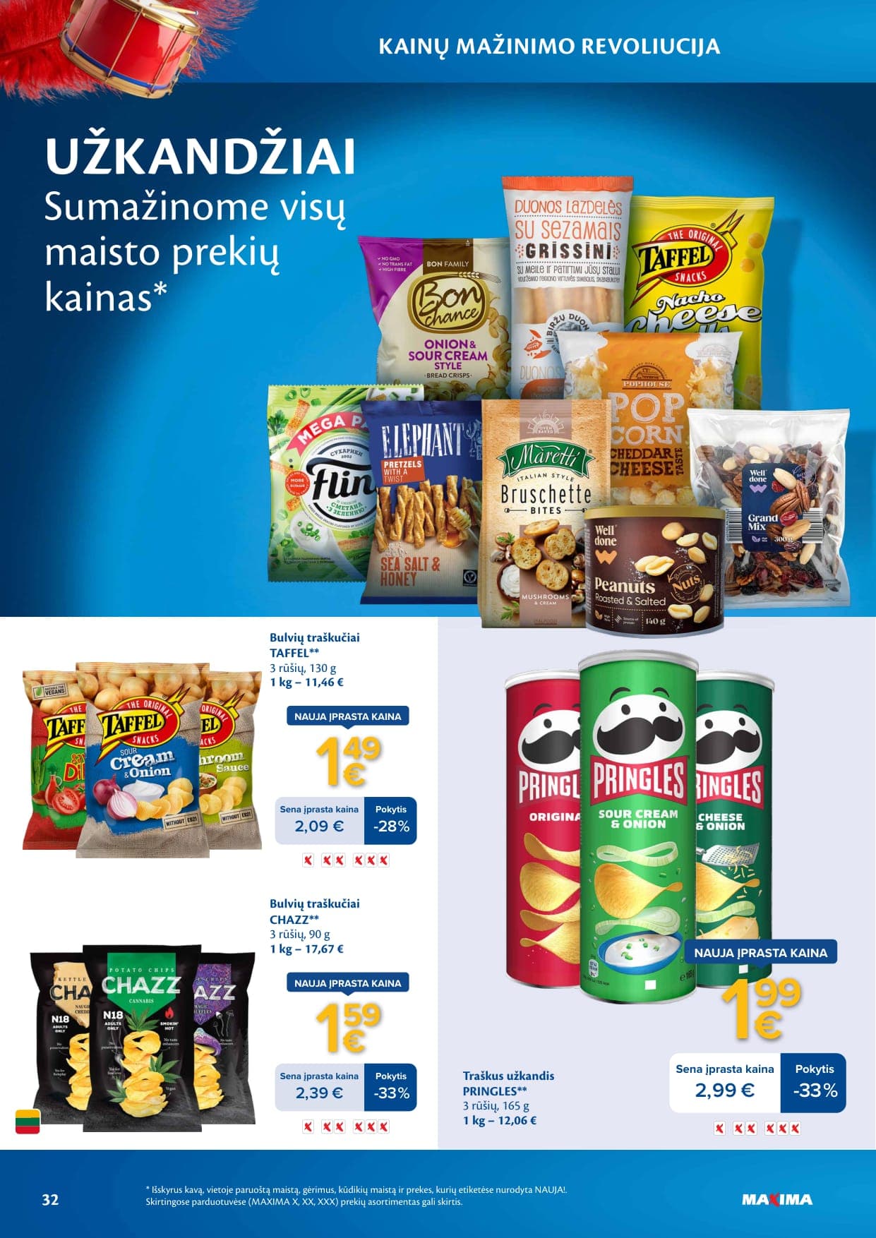 Naujas MAXIMA leidinys "Kainų mažinimo revoliucija" nuo 2026.03.03 iki 2026.04.06 - 32