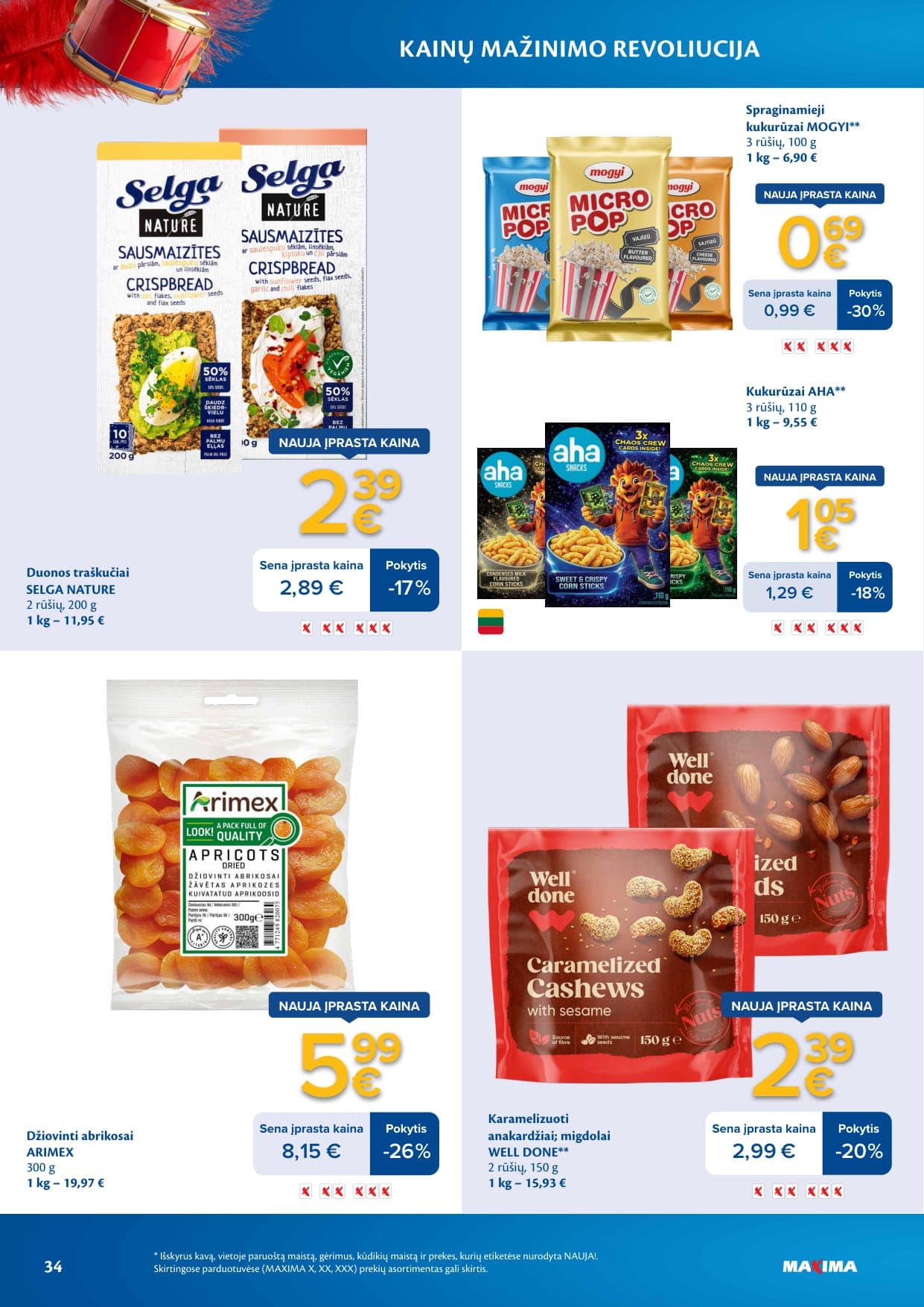 Naujas MAXIMA leidinys "Kainų mažinimo revoliucija" nuo 2026.03.03 iki 2026.04.06 - 34