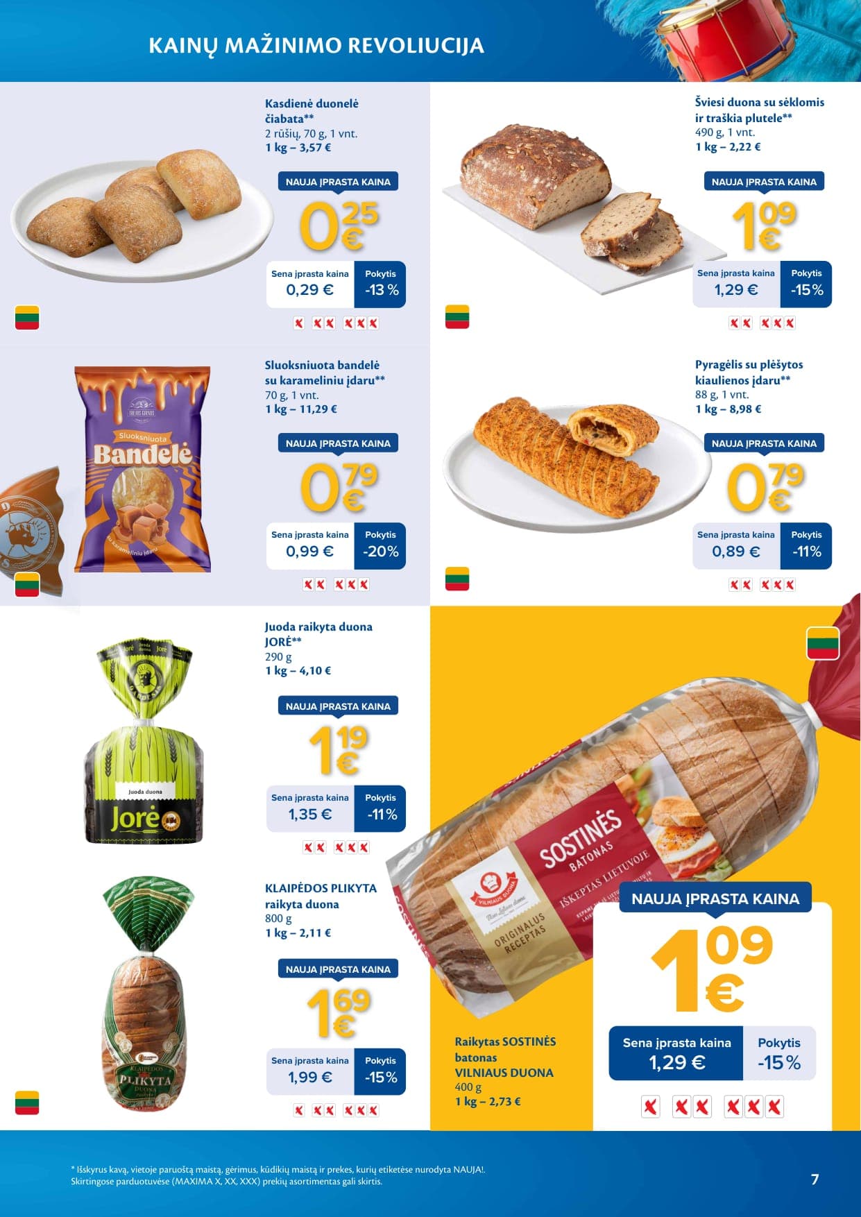 Naujas MAXIMA leidinys "Kainų mažinimo revoliucija" nuo 2026.03.03 iki 2026.04.06 - 7