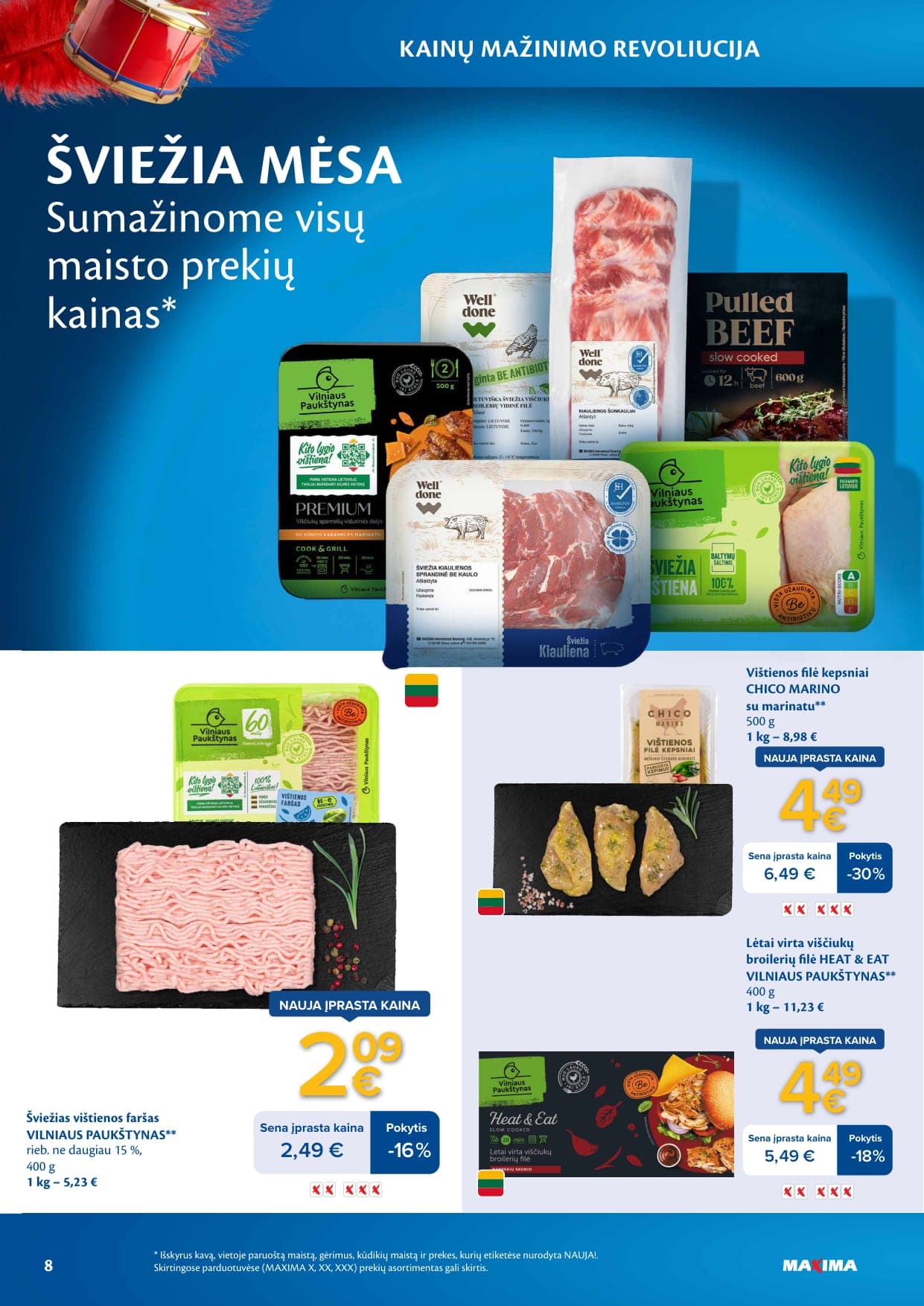 Naujas MAXIMA leidinys "Kainų mažinimo revoliucija" nuo 2026.03.03 iki 2026.04.06 - 8