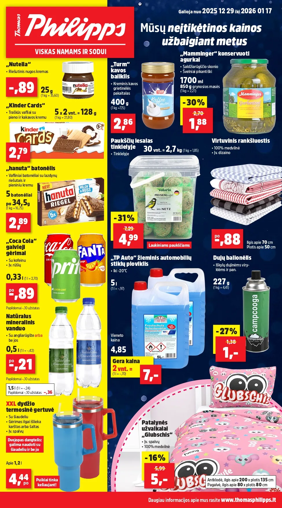 THOMAS PHILIPPS akcijų ir nuolaidų leidinys nuo 2025.12.29 iki 2026.01.17 - 1