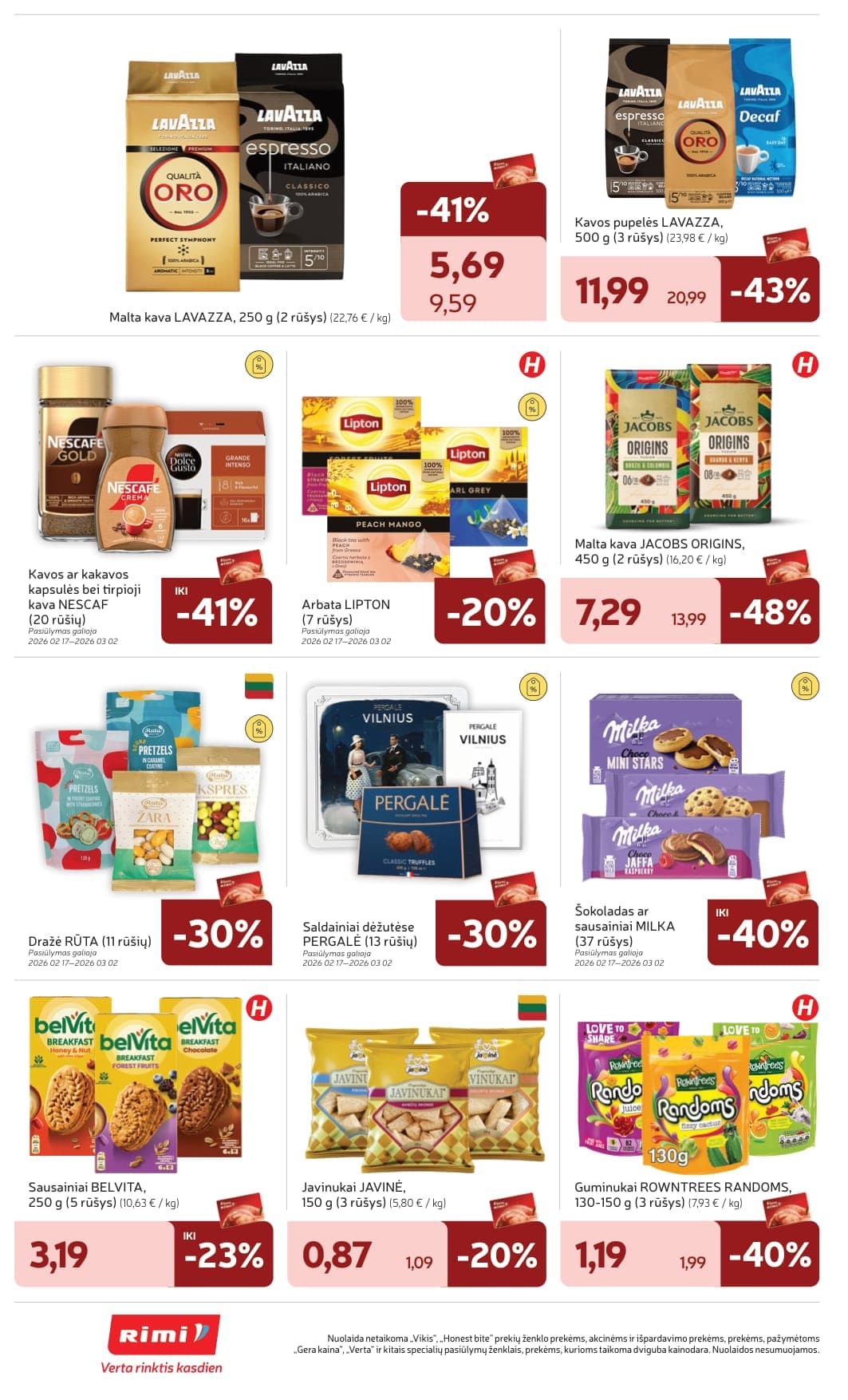 RIMI akcijų ir nuolaidų leidinys Nr. 9 nuo 2026.02.24 iki 2026.03.02 - 22
