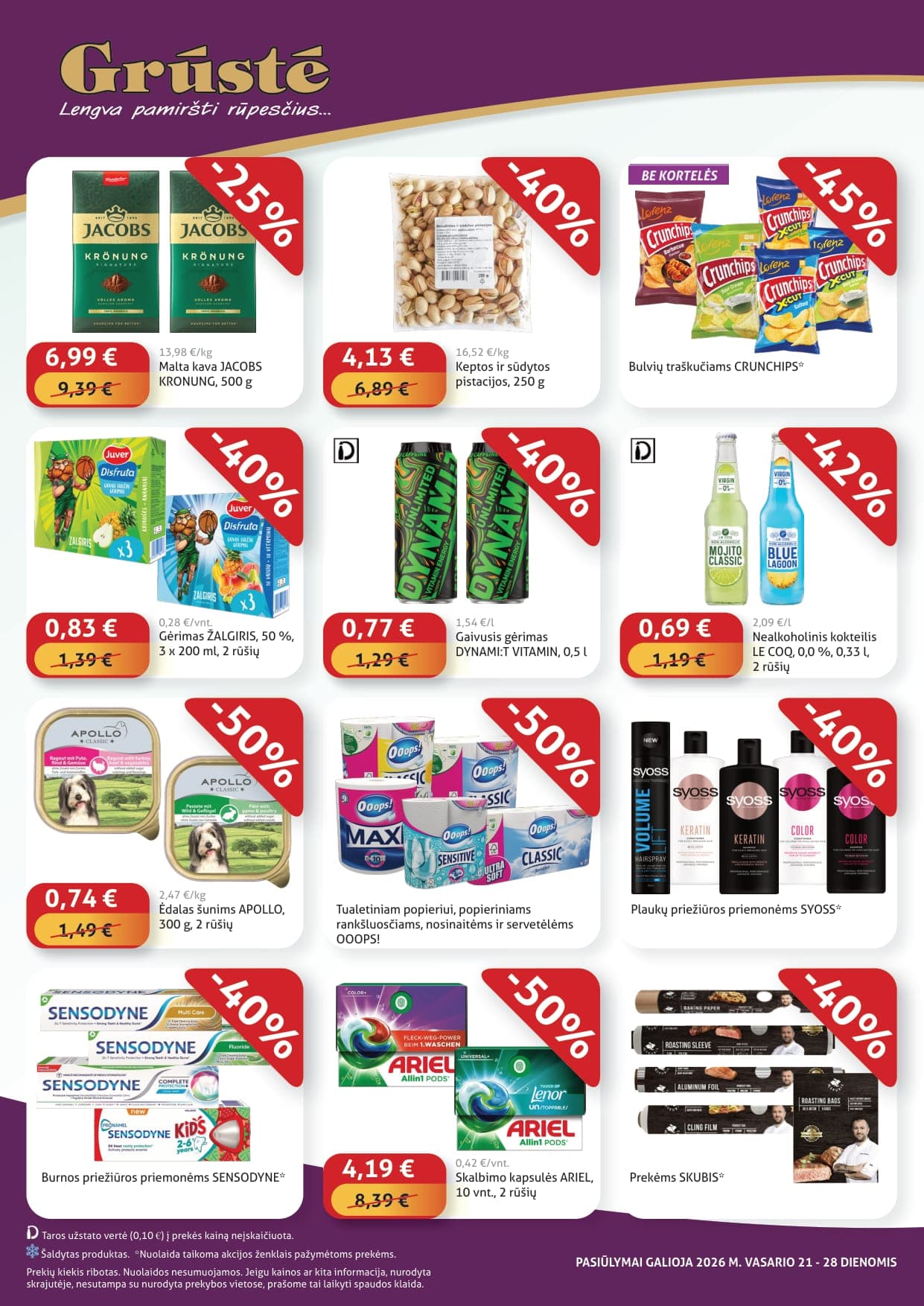 GRŪSTĖ akcijų ir nuolaidų leidinys "Pigiau nerasi" nuo 2026.02.21 iki 2026.02.28 - 4