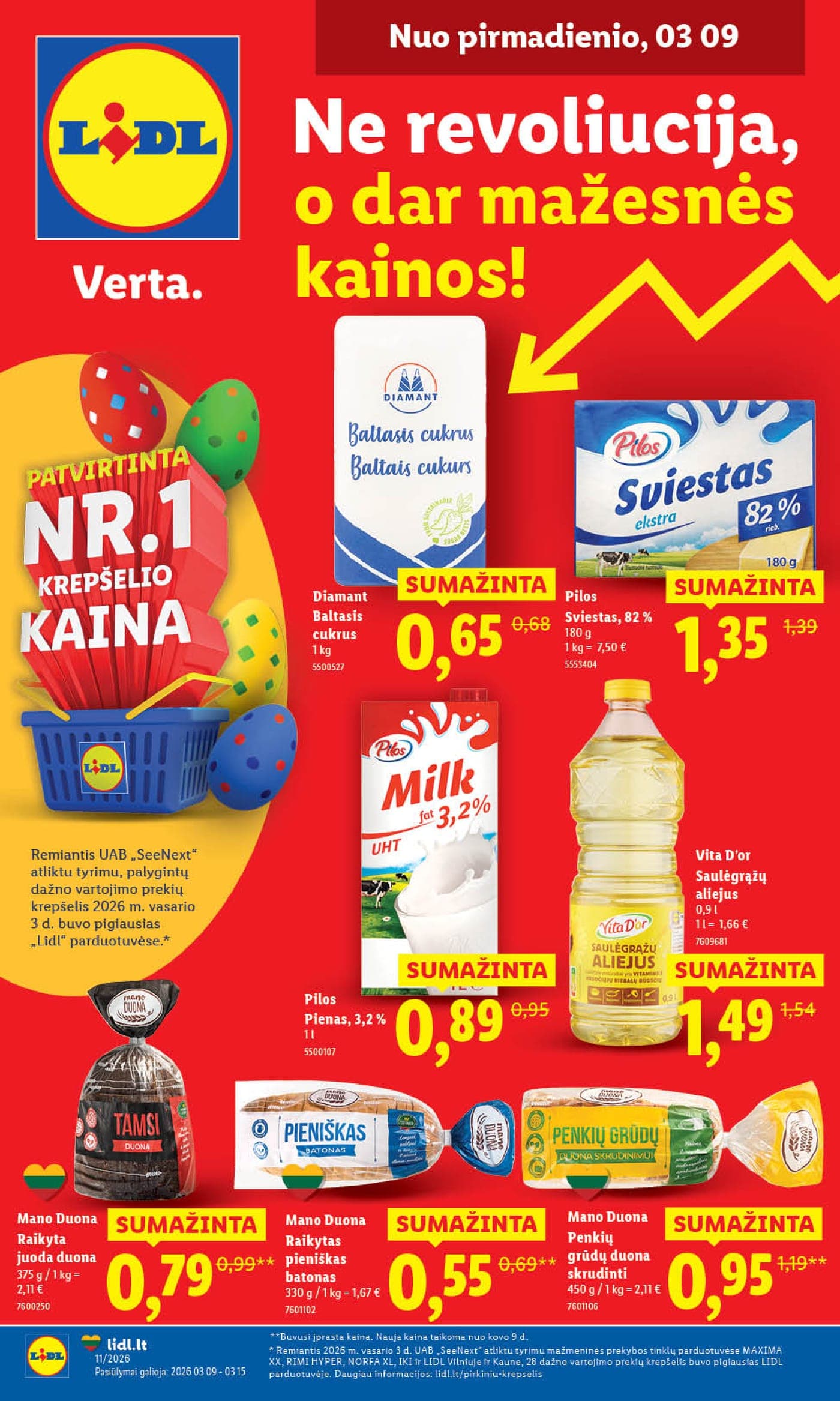 Naujas LIDL akcijų ir nuolaidų leidinys Nr. 11 nuo 2026.03.09 iki 2026.03.15 - 1