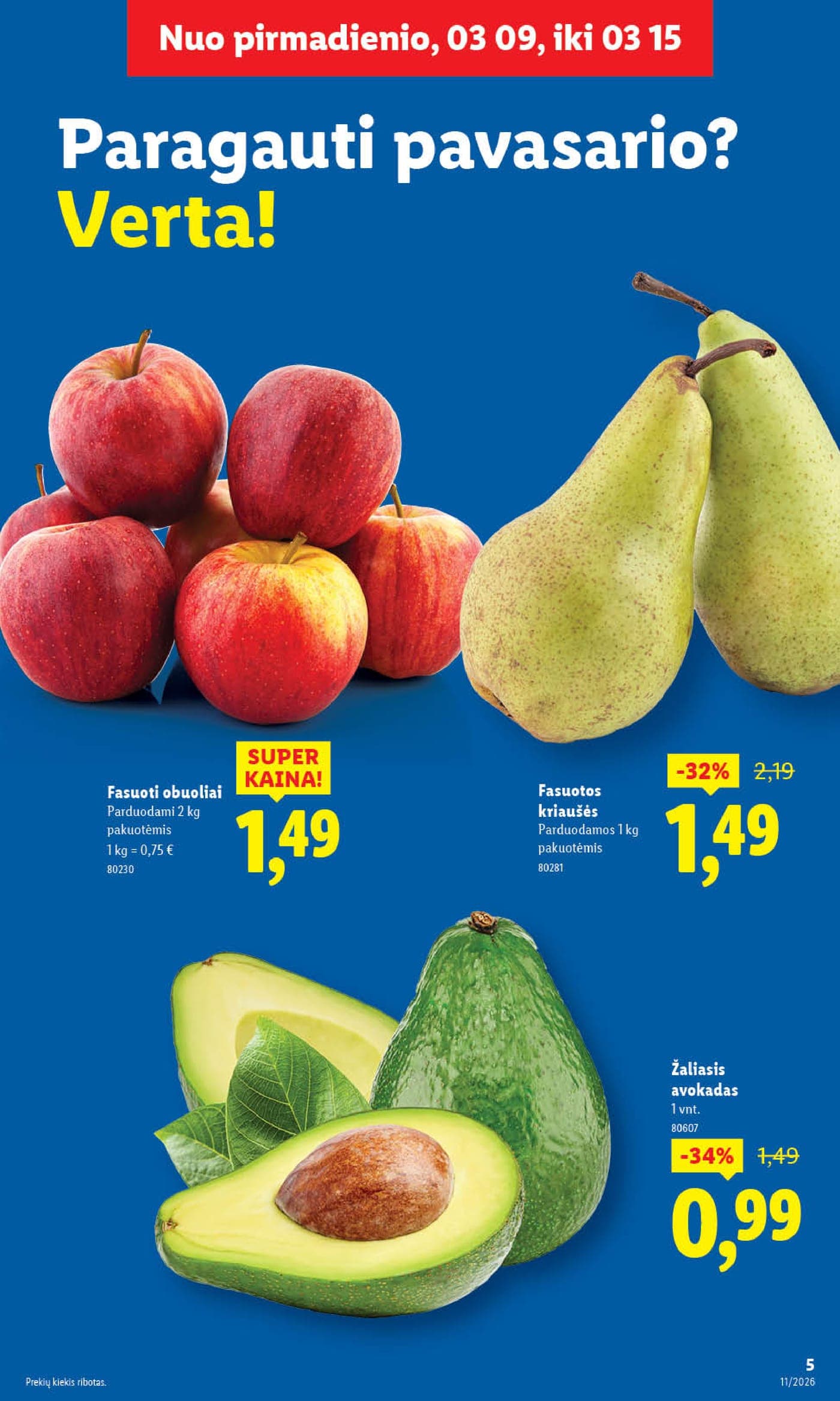 Naujas LIDL akcijų ir nuolaidų leidinys Nr. 11 nuo 2026.03.09 iki 2026.03.15 - 5